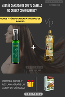 COMBO BELLEZA: OUHOE TÓNICO CAPILAR + SHAMPOO + JABÓN DE CÚRCUMA DE REGALO.